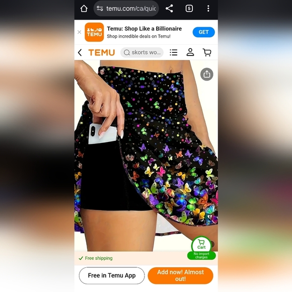 Butterfly skirt - Picture 2 of 2